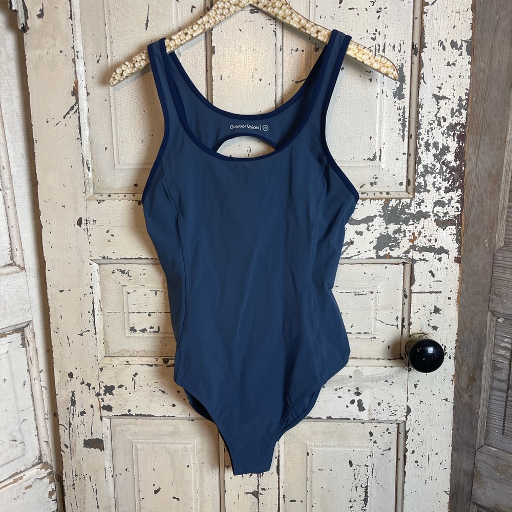 Outdoor voices blue swimsuit
